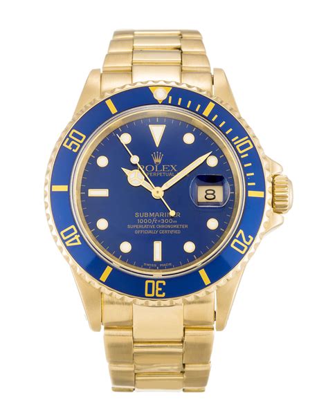 blue face gold rolex replica|rolex submariner gold bezel.